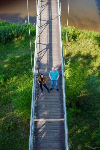 Мосты Eho Severa самый длинный подвесной мост в Беларуси